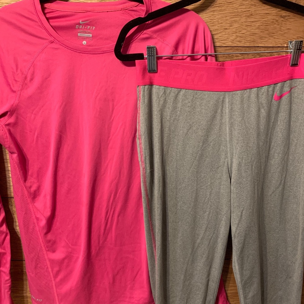 Nike Hot Pink Workout Set